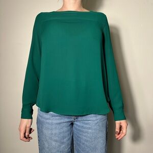 Loft Green Longsleeve Blouse Size Small